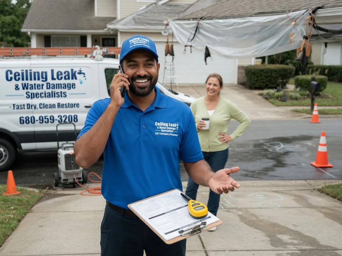 Ceiling Leak Cleanup Edenville, MI FAQs
